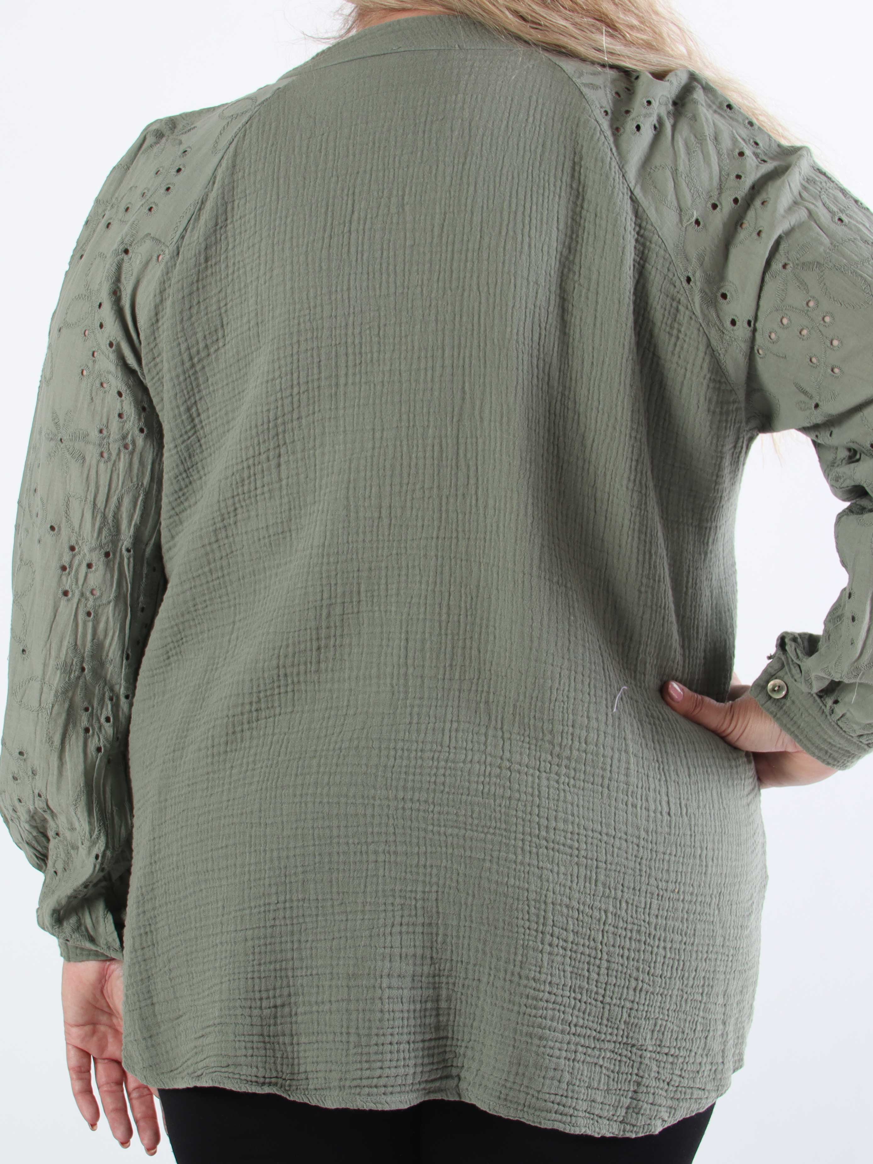 Sandrini - Mjuk bomullsskjorta i plus size